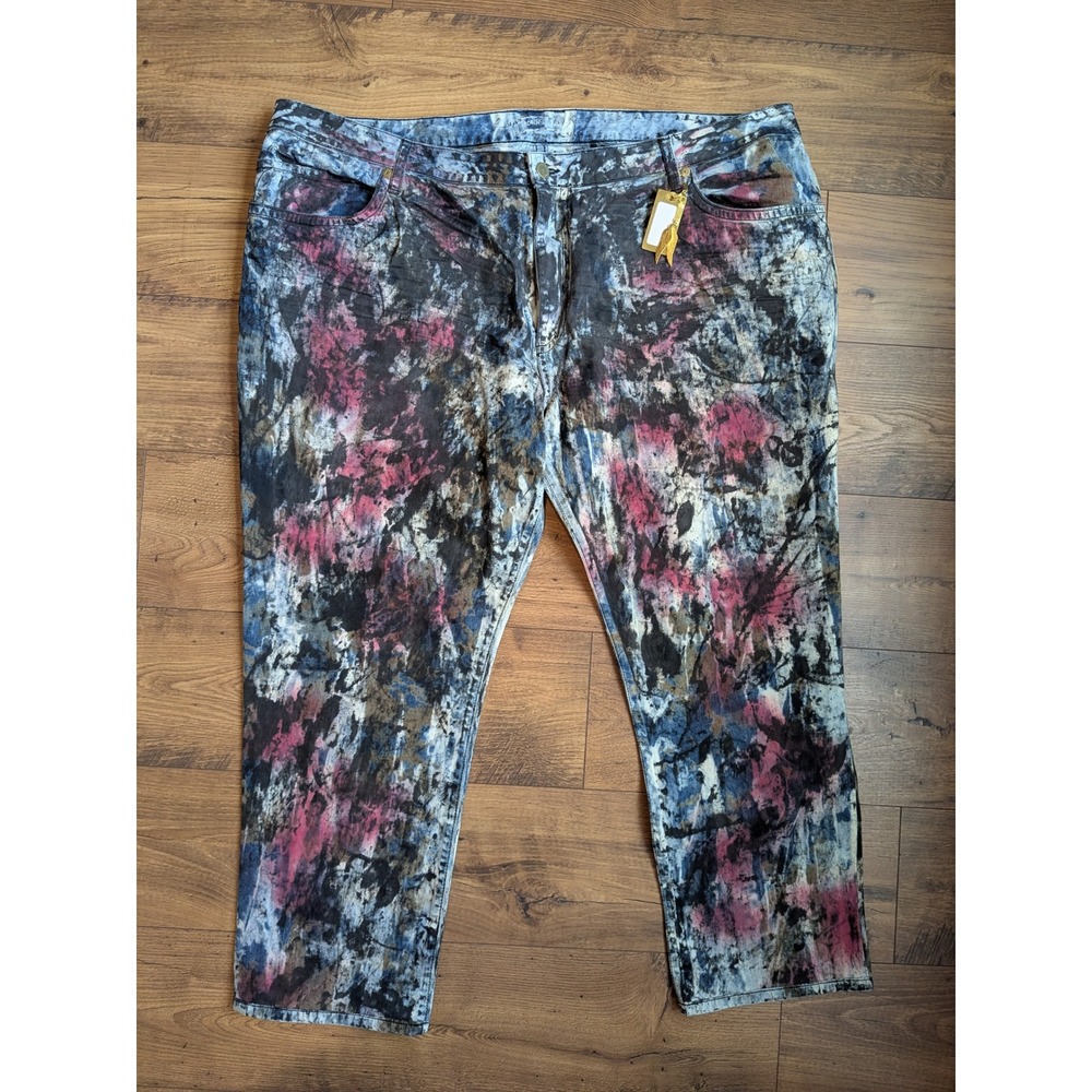 Robins Jeans The Purple Carpet Jeans‎ Distressed Tie Dye Studded Pockets 51x30